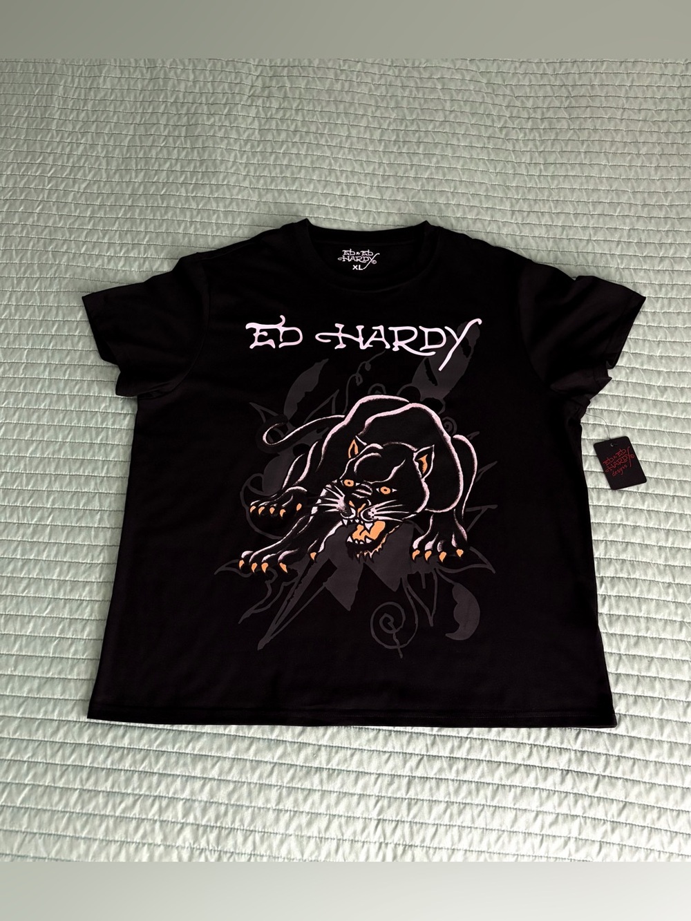 Ed Hardy Black Graphic Tee